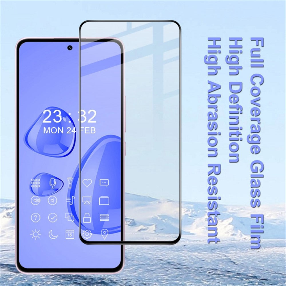 IMAK Pro+ Series for Xiaomi 12 Lite 5G Tempered Glass Film Full Cover Full Glue HD Clear 9H Hardness Anti-Scratch Screen Protector