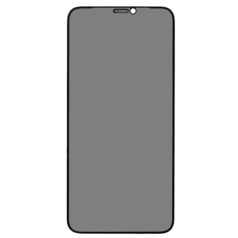 iPhone 11 Pro Max / XS Max 6,5 tums skärmskydd med sidentryck, heltäckande aluminium-kiselglas, antistatisk film med dammtätt nät