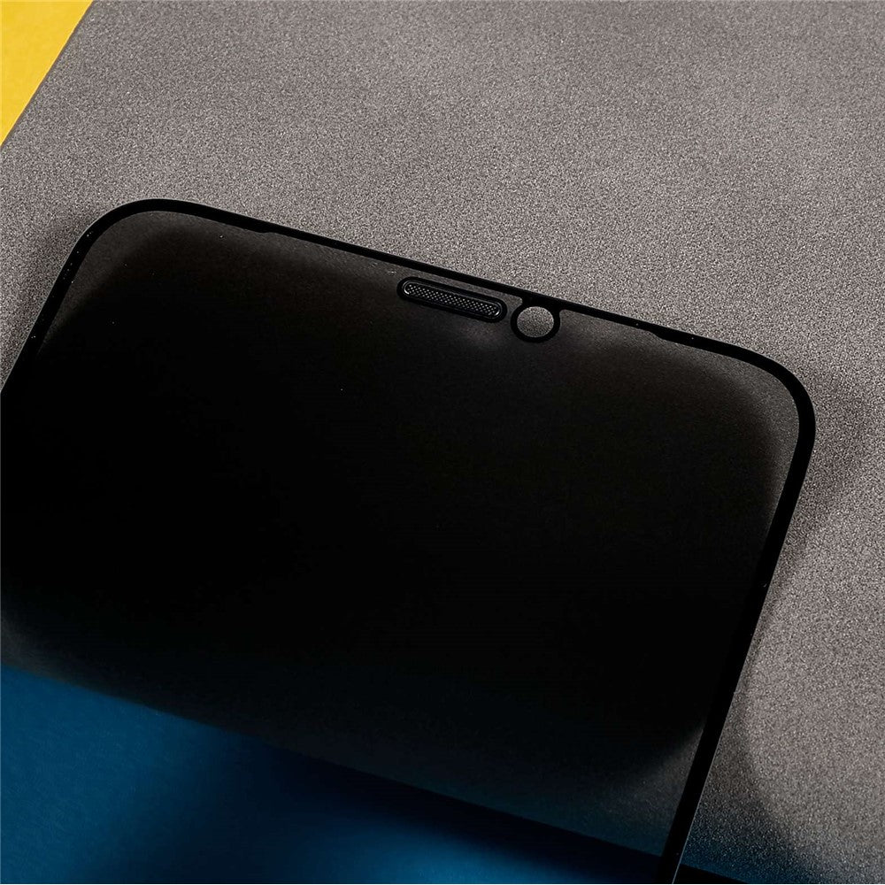 iPhone 11 Pro Max / XS Max 6,5 tums skärmskydd med sidentryck, heltäckande aluminium-kiselglas, antistatisk film med dammtätt nät