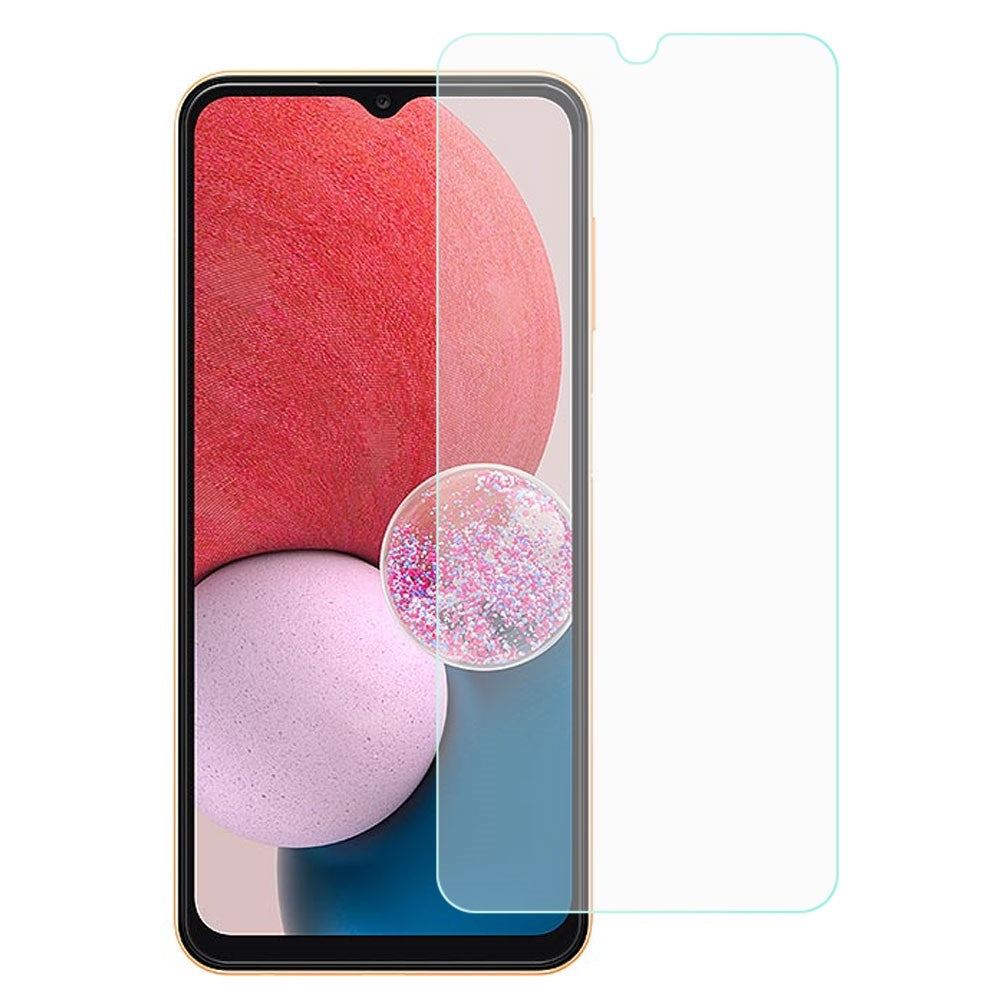 Til Samsung Galaxy A13 4G / 5G 2.5D Buet Kant Hærdet Glas Ridsefast Højopløsning 9H Hårdhed Skærmbeskytter
