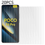 20PCS For Xiaomi Poco F6 Pro 5G / Redmi K70 5G / K70 Pro 5G Screen Protector Tempered Glass 2.5D Film