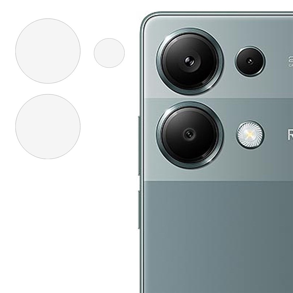 Xiaomi Redmi Note 13 Pro 4G / Poco M6 Pro 4G Kameralinsskydd Härdat Glas Linsfilm