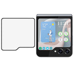 For Samsung Galaxy Z Flip7 FE 5G / Z Flip6 5G / Z Flip5 5G Screen Protector Silk Printing Tempered Glass Full Glue Film (Outer Screen)