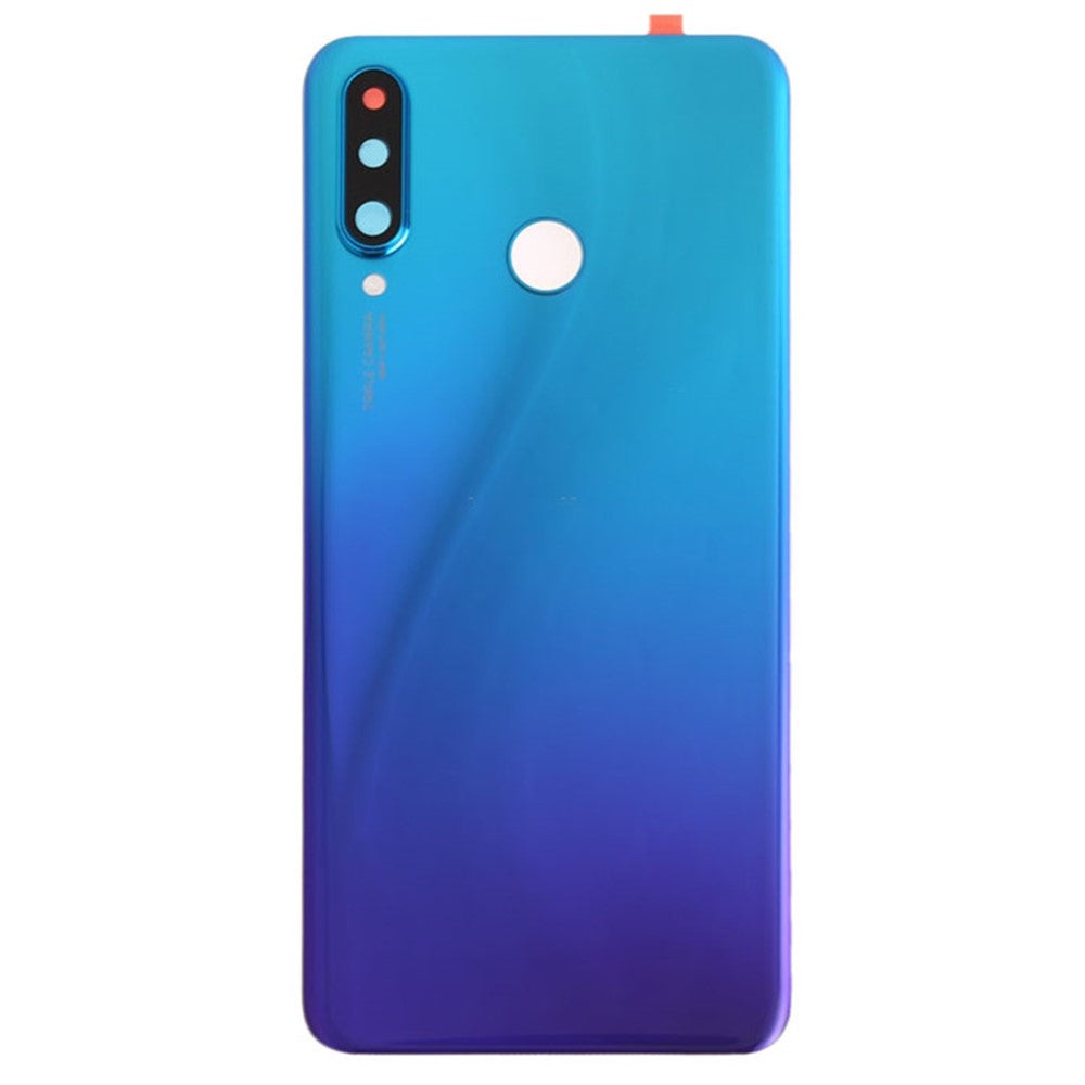 Til Huawei P30 Lite (48MP) Batteridæksel med Klæbemærke+Kameralinsebeskytter