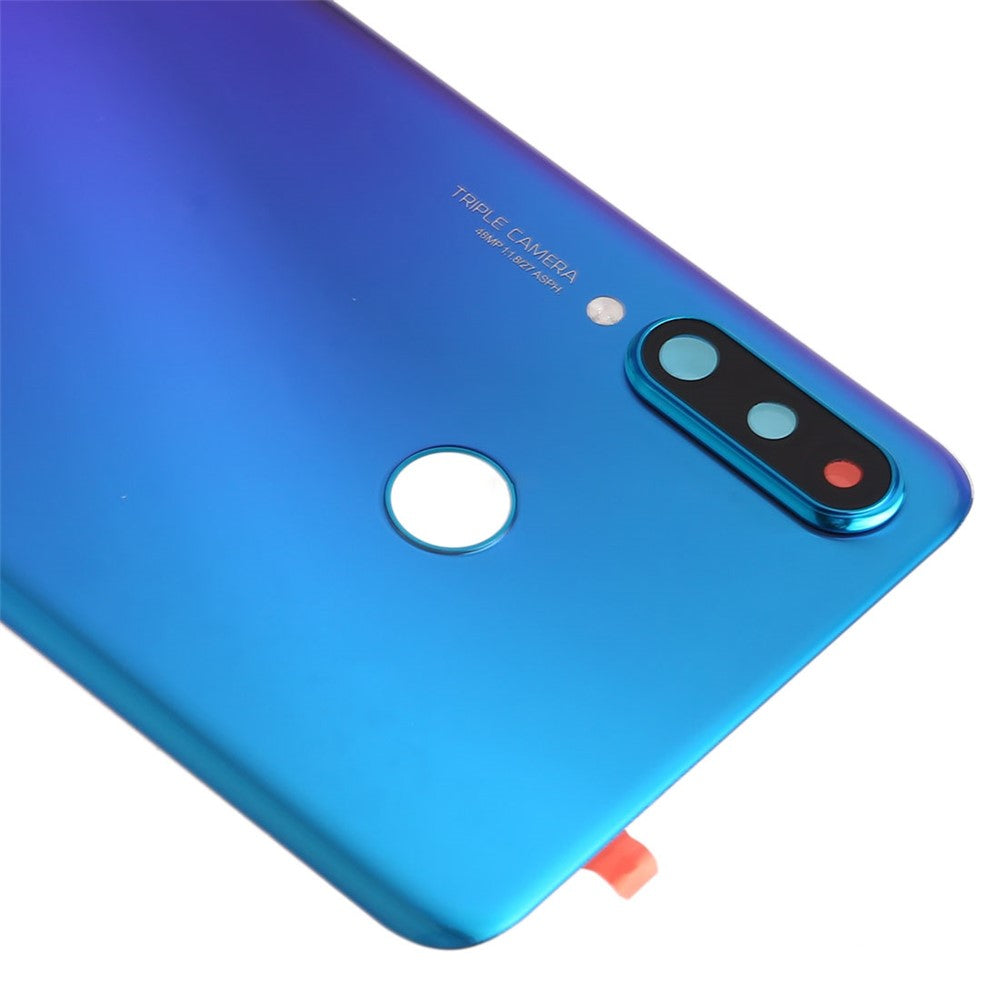 Til Huawei P30 Lite (48MP) Batteridæksel med Klæbemærke+Kameralinsebeskytter