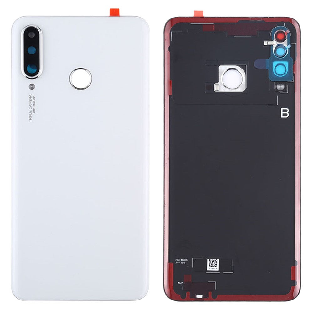 Til Huawei P30 Lite (48MP) Batteridæksel med Klæbemærke+Kameralinsebeskytter