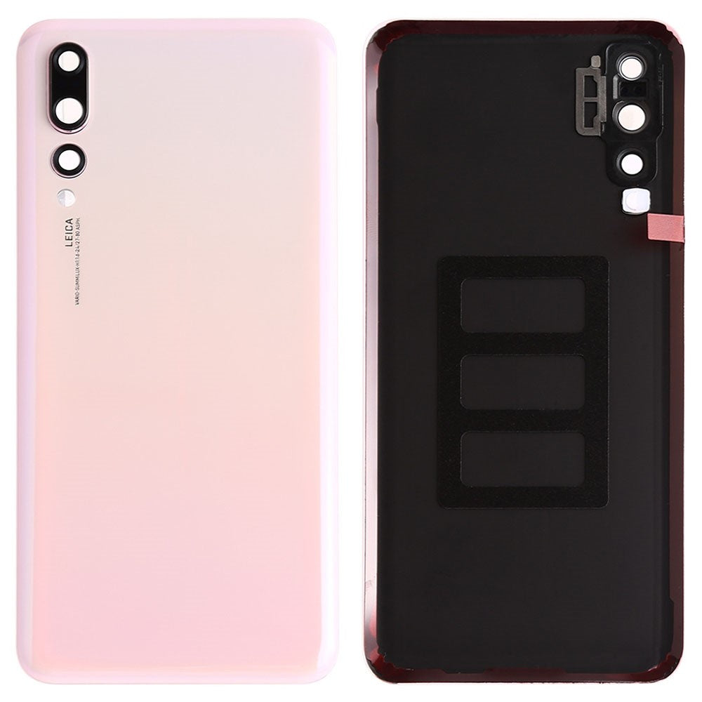 Til Huawei P20 Pro Batteridæksel med Klæbemærke+Kameraglas
