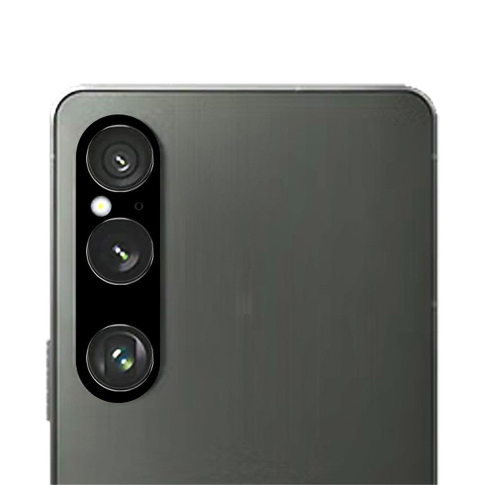 RURIHAI til Sony Xperia 1 VI HD-gennemsigtig kameralinsebeskyttelse i højaluminium, silikonelinsefilm i glas