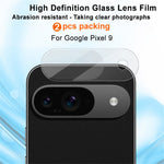 IMAK 2Pcs  /  Set for Google Pixel 9 Camera Lens Protector Tempered Glass Rear Lens Film