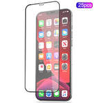MOCOLO 25Pcs For iPhone 12 mini Tempered Glass Screen Protector Silk Printing Black Edge