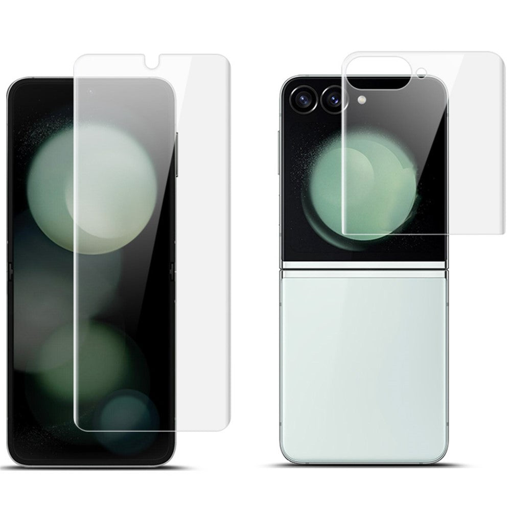 IMAK Hydrogel Film III För Samsung Galaxy Z Flip7 FE 5G / Z Flip6 5G Fram + Bak Litet Skärmskydd TPU-film