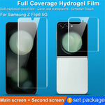 IMAK Hydrogel Film III För Samsung Galaxy Z Flip7 FE 5G / Z Flip6 5G Fram + Bak Litet Skärmskydd TPU-film
