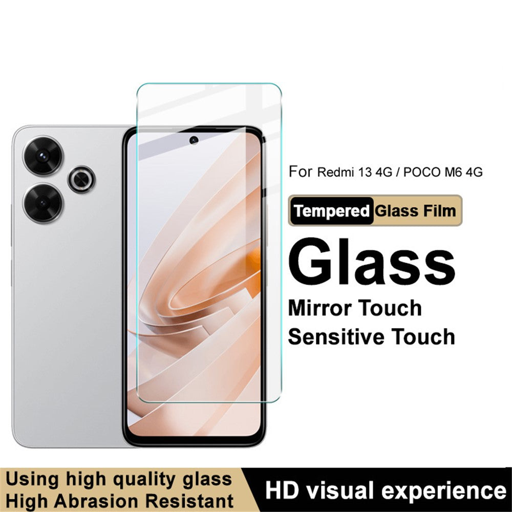 IMAK H Series For Xiaomi  Redmi 13 5G / 13 4G / Note 13R 5G / Poco M6 4G Screen Protector Tempered Glass Film