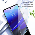 AMORUS til Motorola Moto E14 4G / G04 4G / G04s 4G / G24 4G Skærmbeskytter 2.5D Anti-eksplosion Høj Aluminiums-silicium Glasfilm