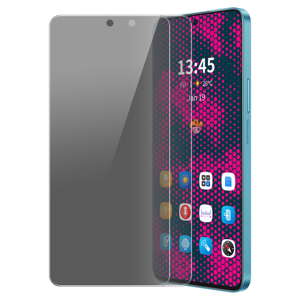 ENKAY HAT PRINCE 2Pcs For Xiaomi Poco M6 Pro 4G / Redmi Note 13 Pro 4G Privacy Screen Protector Case Friendly Bubble Free