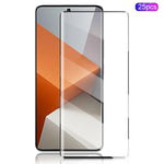 MOCOLO 25Pcs For Xiaomi Redmi Note 13 Pro+ 5G Screen Protector Tempered Glass Film 3D Curved Full Coverage