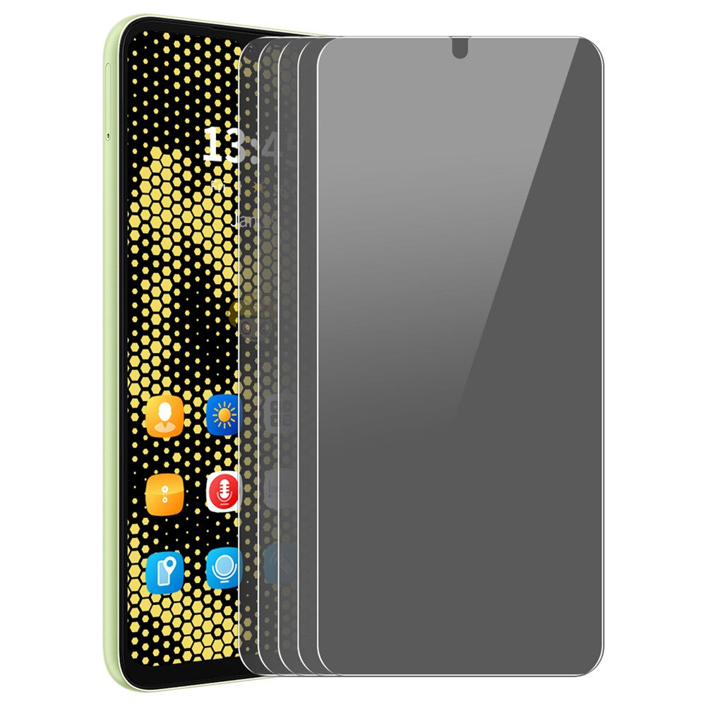 ENKAY HAT PRINCE 5 st för Xiaomi Redmi 13C 4G skärmskydd hög aluminium-kiselglas anti-spionfilm