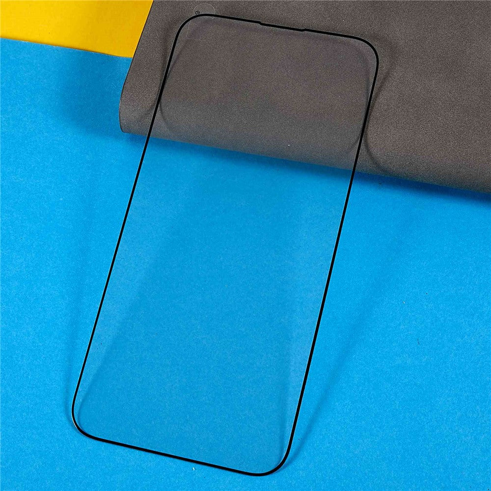 For iPhone 16 Pro Screen Protector Silk Printing Full Coverage Tempered Glass