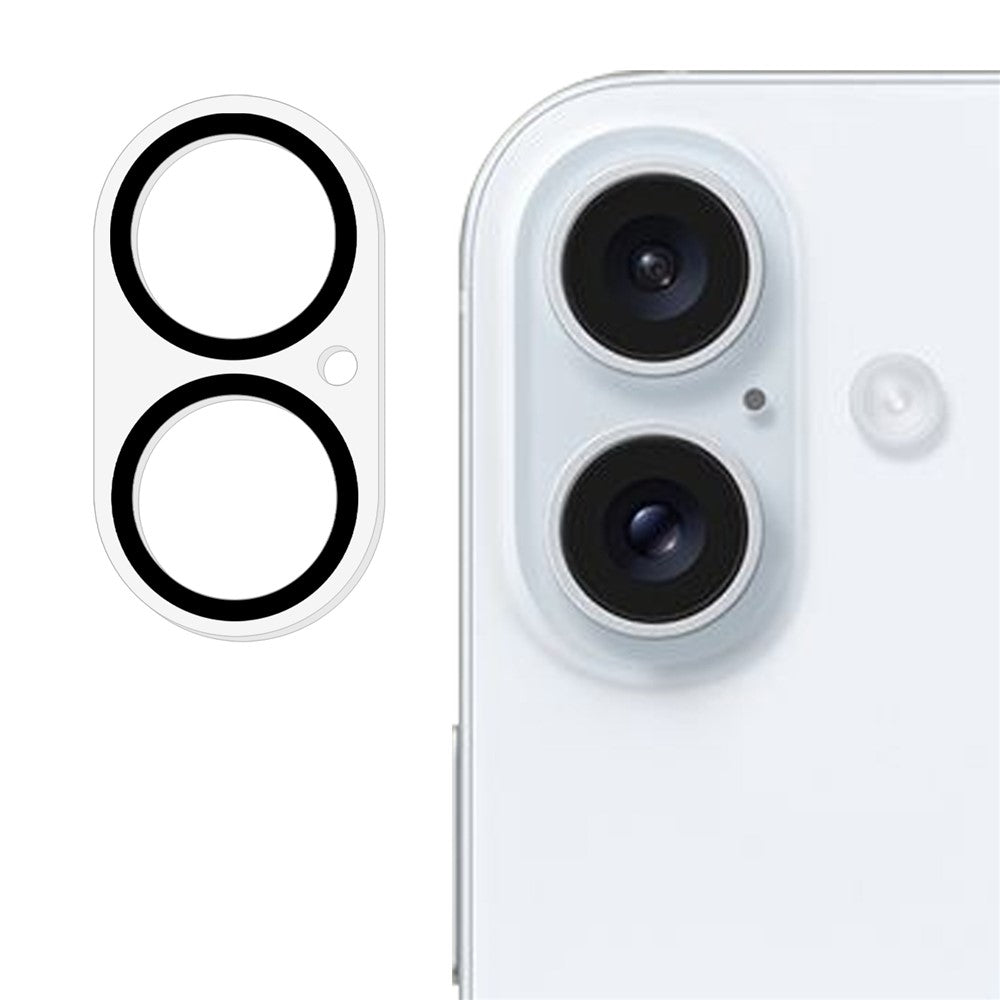 Til iPhone 16 Plus / 16 Hærdet glas kameralinsebeskytter Påvirker ikke natbilleder