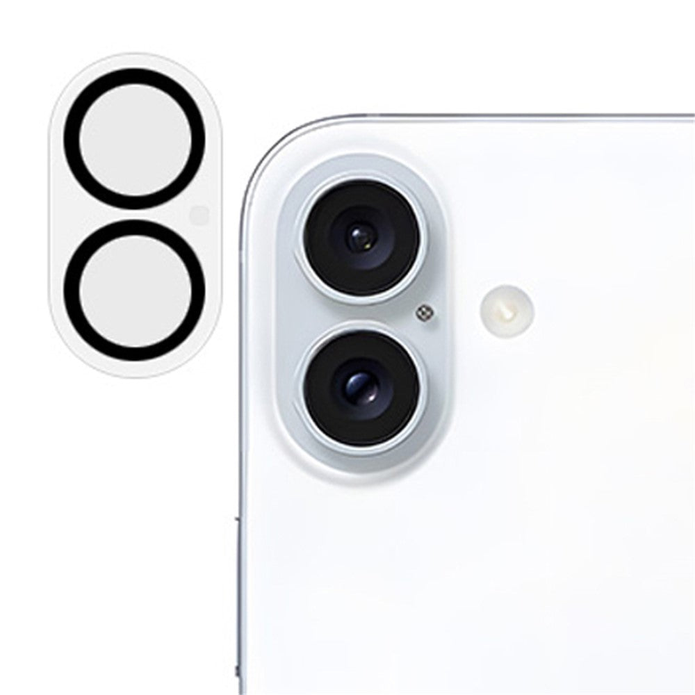 RURIHAI For iPhone 16 / 16 Plus Camera Lens Protector AR Transparency Enhancement Lens Film