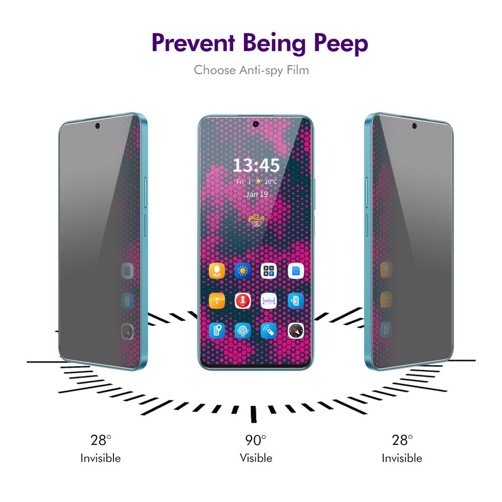 ENKAY HAT PRINCE 2Pcs For Oppo K12 Anti-Spy Full Screen Protector Shatter-Proof