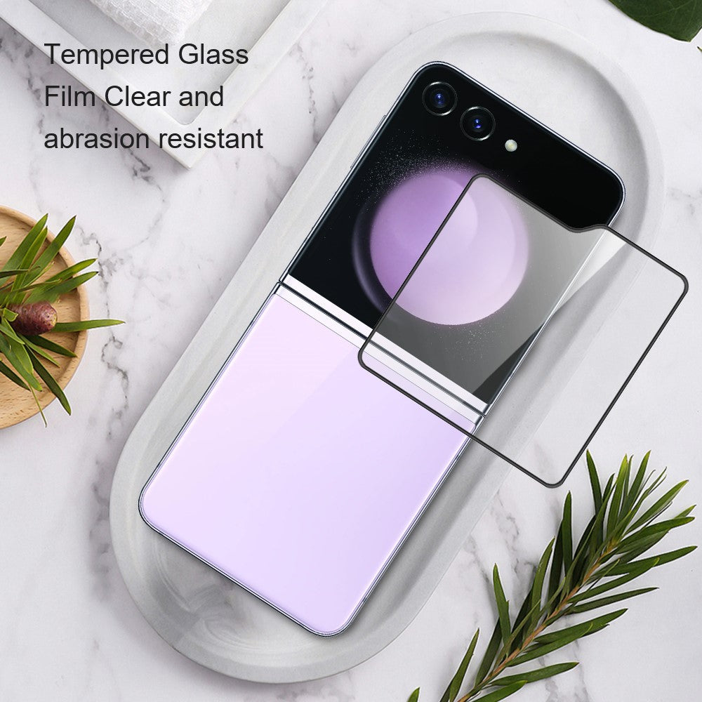 AMORUS For Samsung Galaxy Z Flip7 FE 5G / Z Flip6 5G Rear Screen Protector Tempered Glass Back Screen Film