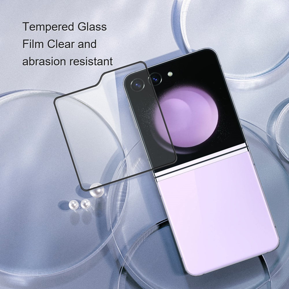 AMORUS For Samsung Galaxy Z Flip7 FE 5G / Z Flip6 5G Rear Screen Protector Tempered Glass Back Screen Film