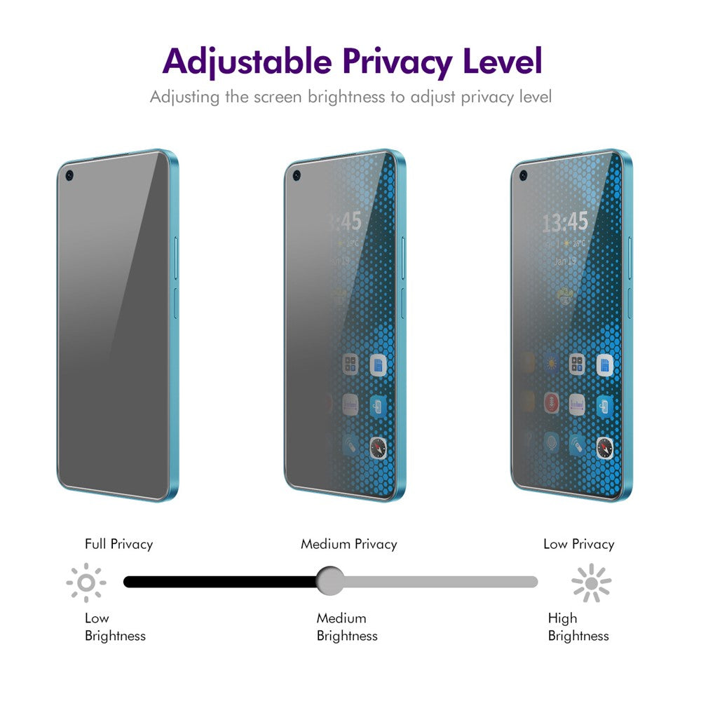 ENKAY HAT PRINCE For Oppo Reno7 Pro 5G Privacy Screen Protector Anti-Spy HD Clear Film