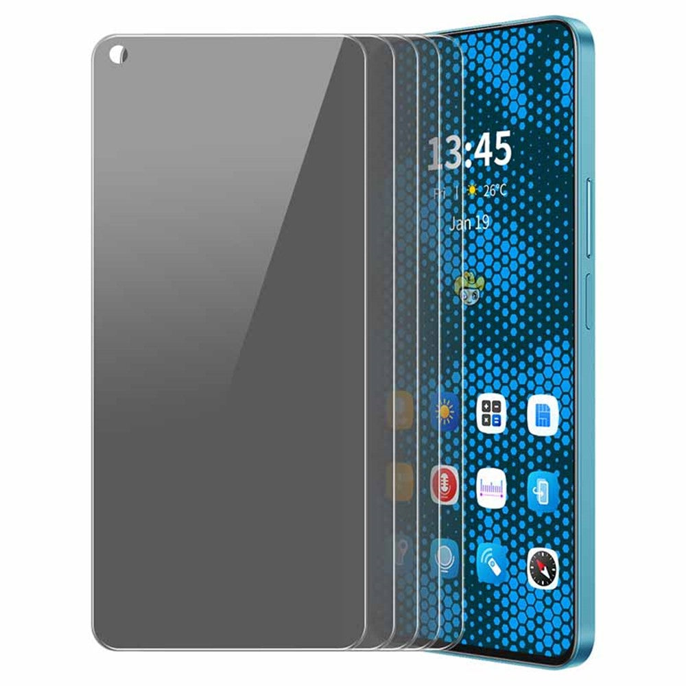 ENKAY HAT PRINCE 5Pcs For Oppo A78 4G Clear Anti-Spy Screen Protector Smooth Touch