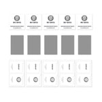 ENKAY HAT PRINCE 5Pcs For Oppo A78 4G Clear Anti-Spy Screen Protector Smooth Touch