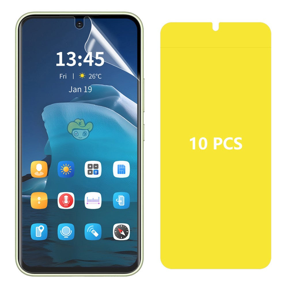 ENKAY HAT PRINCE 10Pcs For Oppo A58 4G / A98 5G Full Glue Film TPE+PET+TPU Hydrogel Screen Protector