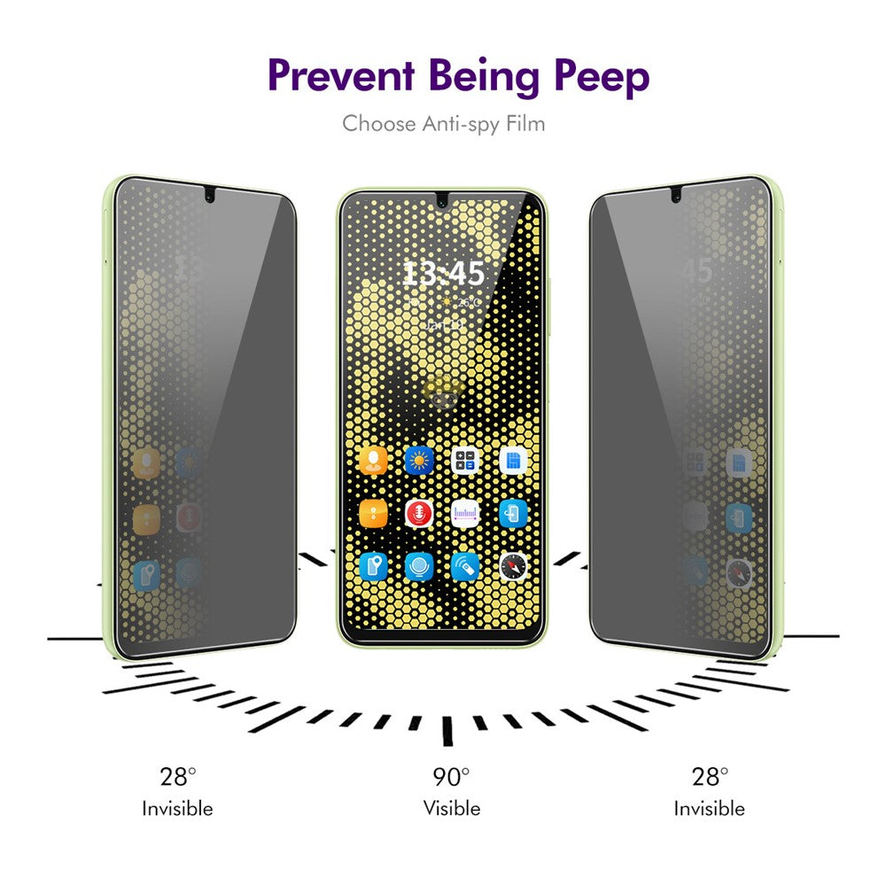 ENKAY HAT PRINCE 2Pcs For Huawei Enjoy 60 Privacy Screen Protector High Aluminium-Silicon Glass Saver