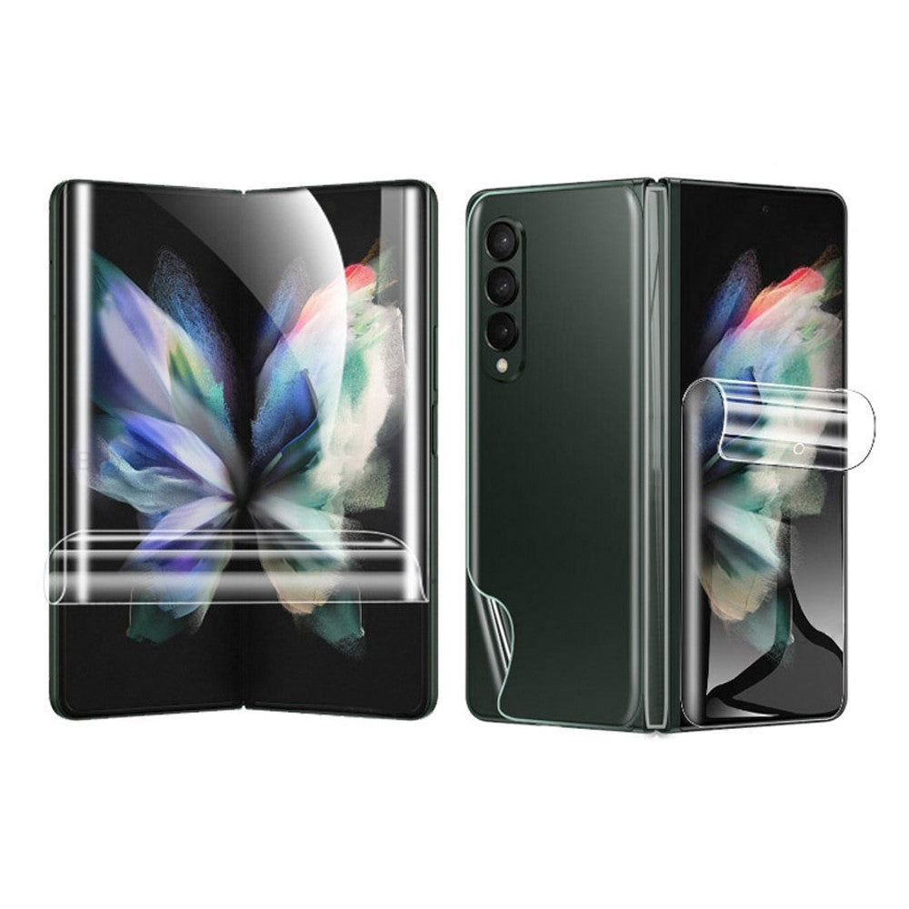 1 Set Front and Back Film for Samsung Galaxy Z Fold4 5G, Ultra Clear Anti-Scratch Soft Hydrogel Film TPU Protector