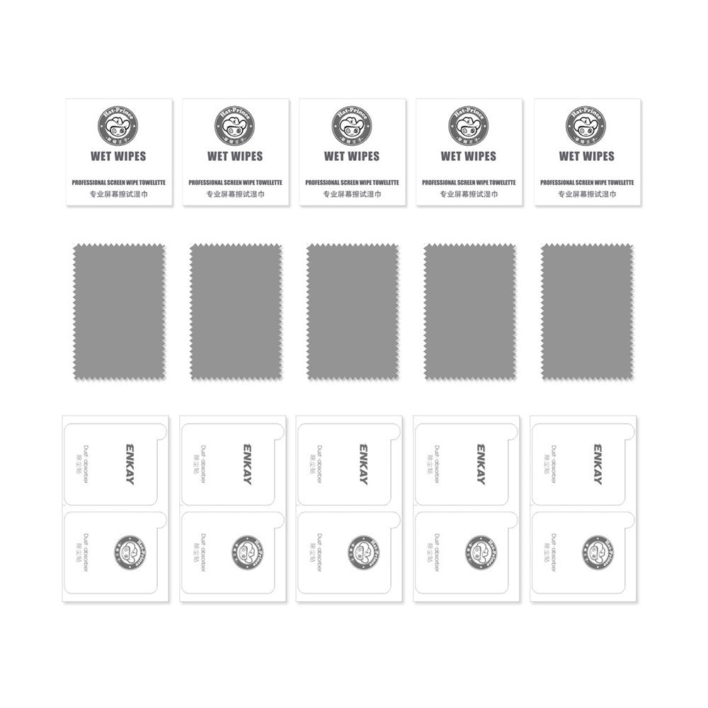 ENKAY HAT PRINCE 5Pcs For Huawei nova Y70 4G / nova Y70 Plus 4G Screen Protector Anti Spy Film