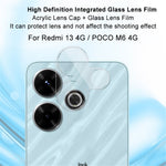 IMAK För Xiaomi Redmi 13 5G / 13 4G / Note 13R 5G / Poco M6 4G Kameralinsskydd + Akryllinsskydd