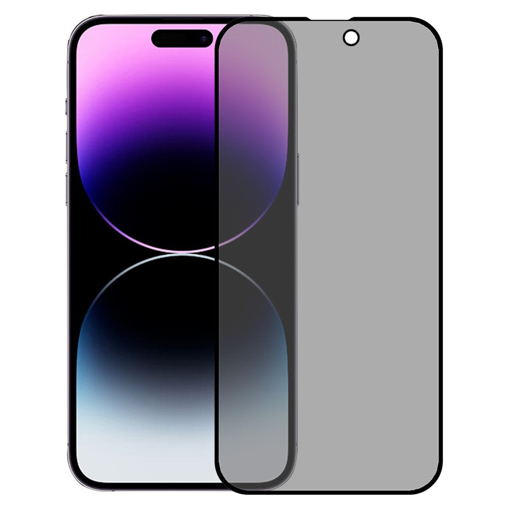 Til iPhone 16 Plus Skærmbeskyttelse Fuld Dækning Anti-Spion Silketryk Hærdet Glasfilm