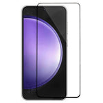 For Samsung Galaxy S24 FE Full Screen Protector Tempered Glass Full Glue Silk Printing Screen Film