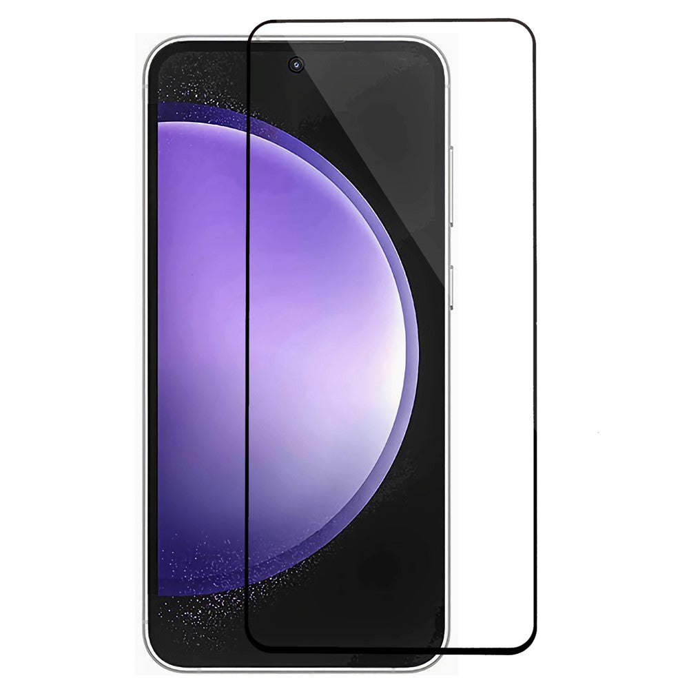 For Samsung Galaxy S24 FE Full Screen Protector Tempered Glass Full Glue Silk Printing Screen Film