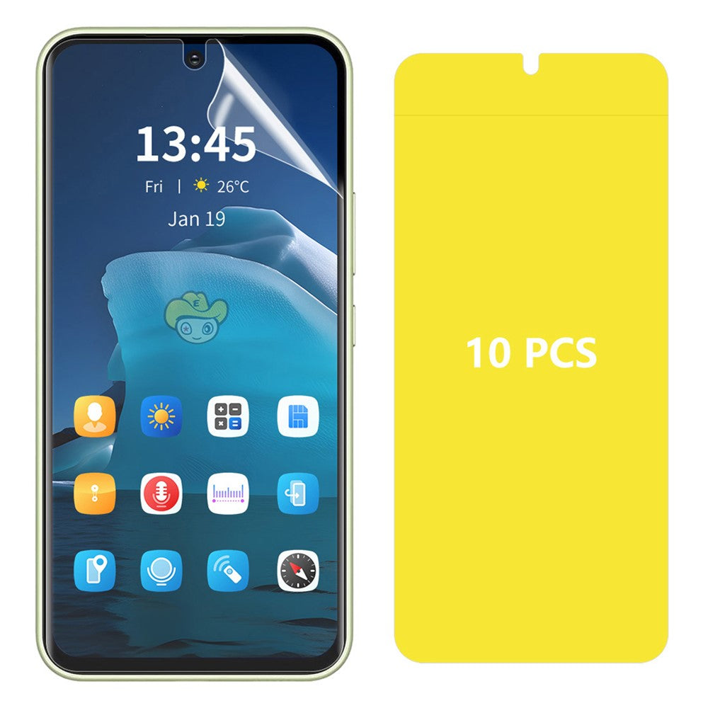 ENKAY HAT PRINCE 10Pcs For Huawei Pura 70 Soft Hydrogel Screen Protector Self-Repairing