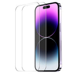 ENKAY HAT PRINCE 2Pcs For iPhone 16 Plus / 15 Plus Sensitive Touch High Aluminium-Silicon Glass HD Film