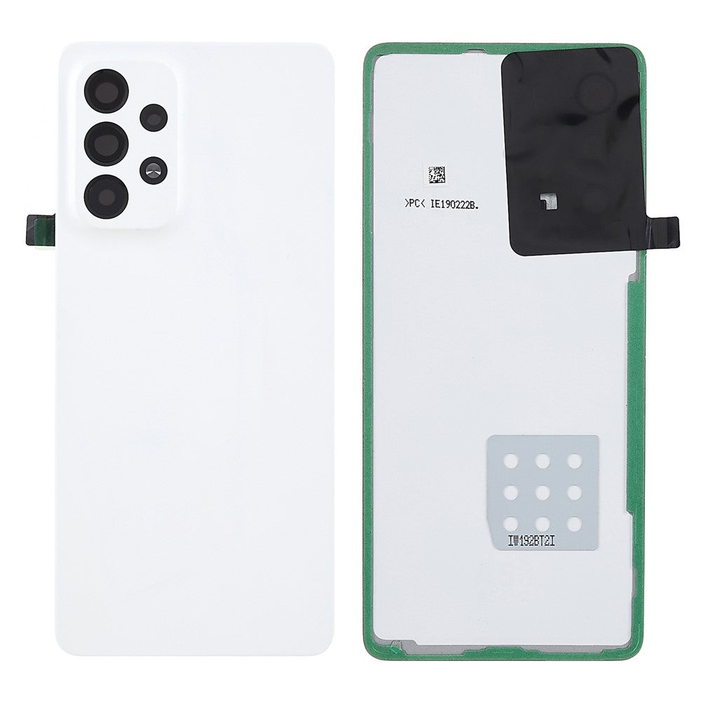 Til Samsung Galaxy A33 5G A336 Batterihus med selvklæbende tape + kameralinsedæksel (uden logo)