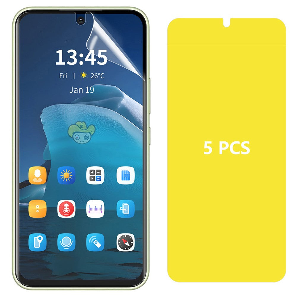 ENKAY HAT PRINCE 5Pcs For Honor Play7T Pro 5G Hydrogel Screen Protector TPE+PET+TPU