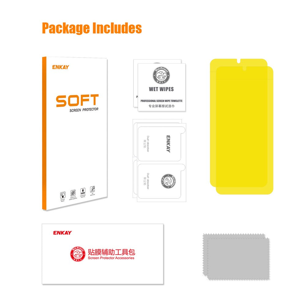 ENKAY HAT PRINCE 2Pcs For Huawei Pura 70 Screen Protector Anti-scratch Hydrogel Film