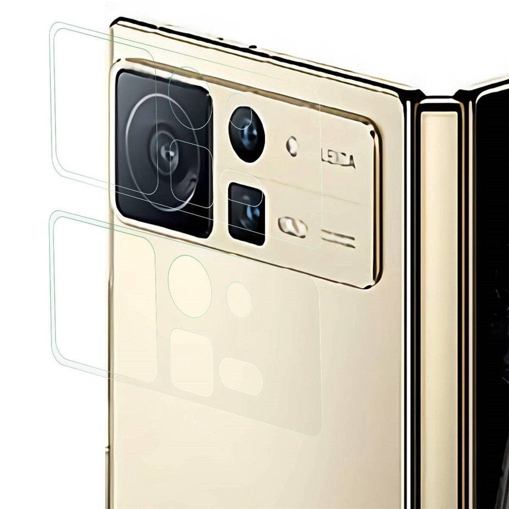 Xiaomi Mix Fold 2 5G 2 st/set HD Noggrant utskuret kameralinsskydd 3D Arc Edge härdat glaslinsfilm