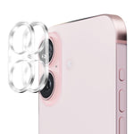 ENKAY HAT PRINCE 2 stk. til iPhone 16 / 16 Plus Kameralinsefilm Integreret hærdet glaslinsebeskytter