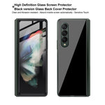 IMAK Til Samsung Galaxy Z Fold4 5G 1 sæt front- og bagsidehærdet glas fuld skærmbeskytter HD klar fuld limfilm