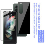 IMAK Til Samsung Galaxy Z Fold4 5G 1 sæt front- og bagsidehærdet glas fuld skærmbeskytter HD klar fuld limfilm