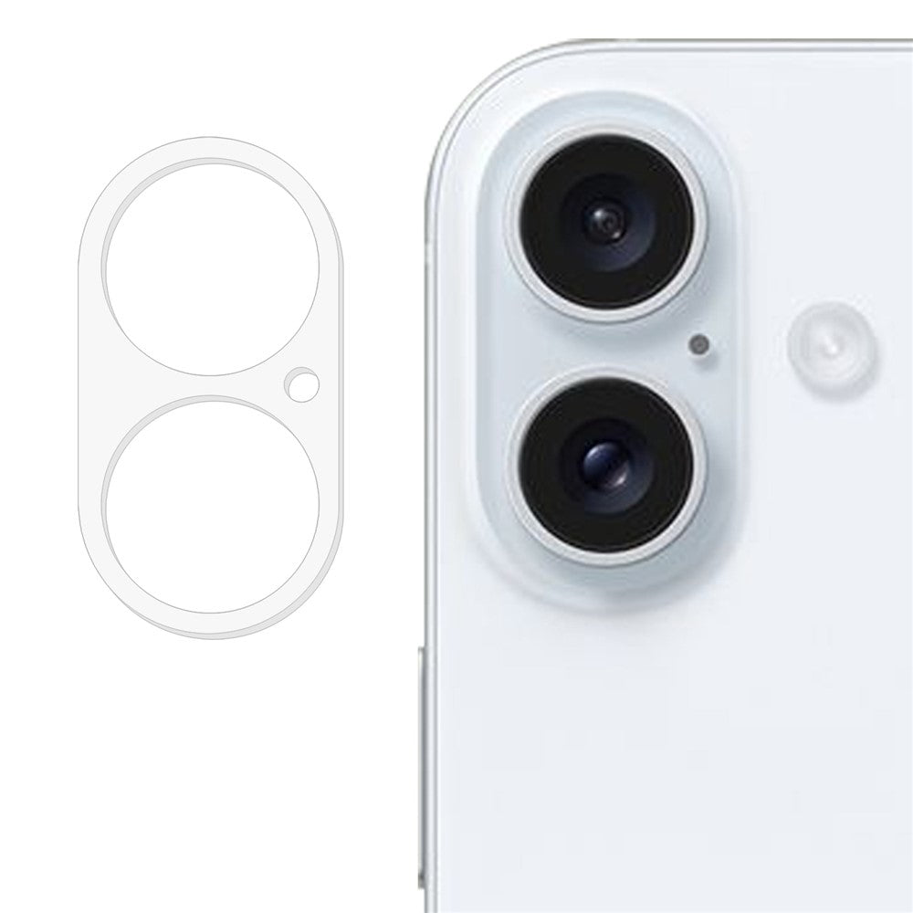 Til iPhone 16 / 16 Plus Hærdet Glas Telefon Klar Linse Film HD Klar Kameralinsebeskytter