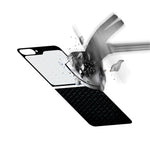 RURIHAI 1 set för Samsung Galaxy Z Flip6 5G bakre skärmskydd bakstycke hög aluminium-kiselglas