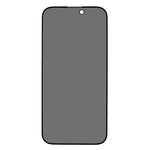 Til iPhone 16 Plus / 15 Plus Helklæbende Beskyttelsesglas Anti-Spion Hærdet Glas Skærmbeskyttelse med Anti-Støv Net